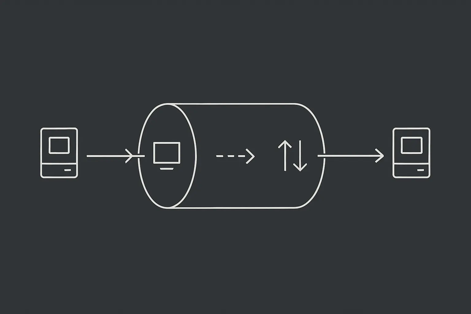 VPN-Gateway im Rack mit Patchkabeln als Symbol für Site-to-Site-IPsec-Betrieb