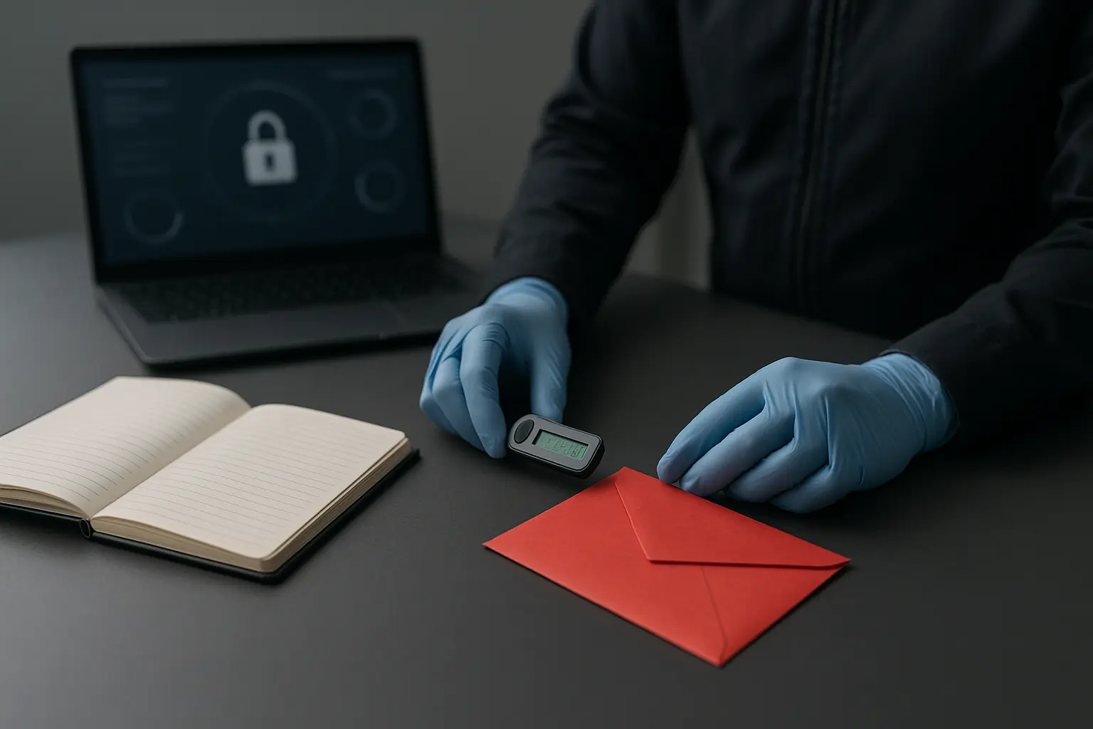 Whiteboard-Topologie mit zwei getrennten Leitungswegen zwischen Primär- und Recovery-Standort neben Glasfaser-Patchpanel